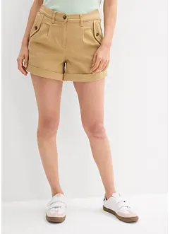 Twill-Shorts mit hohem Bund, bonprix