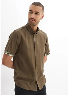 Chemise manches courtes en viscose, slim, bonprix