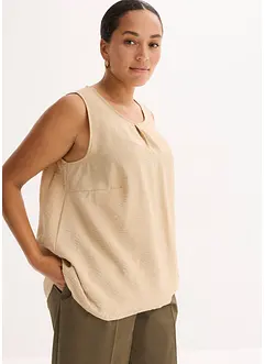 Top fluide sans manches en viscose mélangée, bonprix