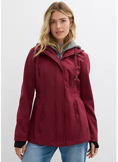 Veste longue en softshell déperlant, style 2 en 1, bonprix