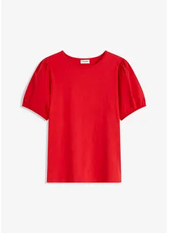 Jerseyshirt mit Ärmeln aus Baumwollpopeline, bonprix