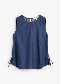 Jeans-Blusentop aus Bio-Baumwolle, bonprix