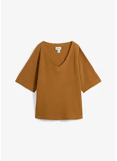 Strukturshirt aus reiner Baumwolle, bonprix
