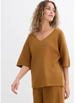 Strukturshirt aus reiner Baumwolle, bonprix