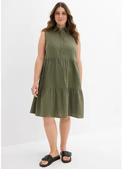Tunika-Kleid aus luftigem Musselin, bonprix
