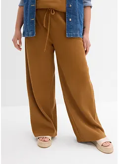 Pantalon 100% coton texturé, bonprix