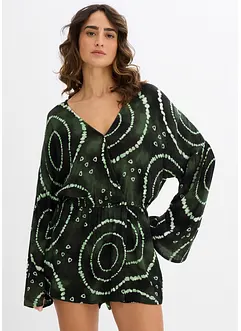Kurzer Jumpsuit aus fließender Viskose, bonprix