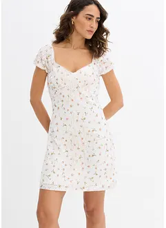 Spitzenkleid mit Blumenprint, bonprix