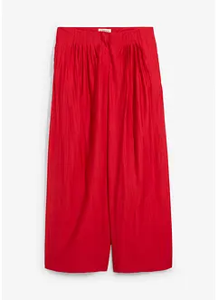 Palazzo-Hose aus strukturiertem Crinkle-Viskose-Mix, bonprix