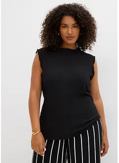 Top en crépon texturé, bonprix