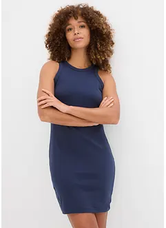 Lot de 2 robes à bretelles en interlock 100% coton, bonprix
