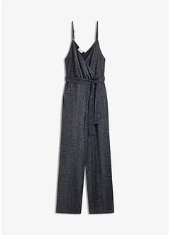 Jumpsuit aus leichter Viskose mit Glitzer, bonprix