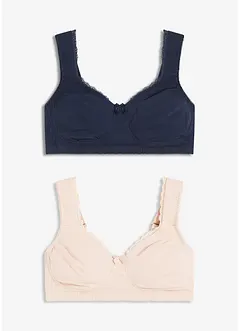 Minimizer T-Shirt-BH ohne Bügel mit Bio-Baumwolle (2er Pack), bonprix