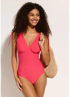 Maillot 1 pièce sculptant à larges bretelles, maintien léger, bonprix