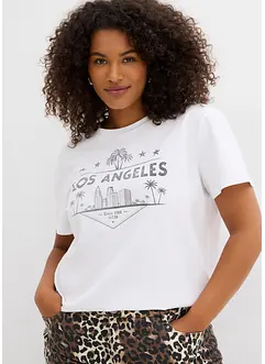 T-shirt raccourci en jersey, bonprix
