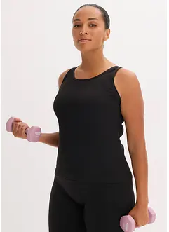 Long débardeur côtelé sans coutures, bonprix