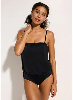 Maillot 1 pièce bandeau à bretelles amovibles, bonprix