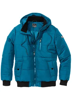 Winter-Steppjacke in Blousonform mit Kapuze, bonprix