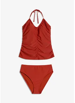 Neckholder-Tankini (2-tlg.Set) mit Raffung, bonprix