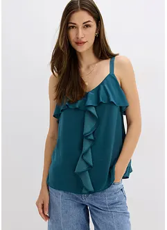 Top à bretelles fines en satin brillant, bonprix