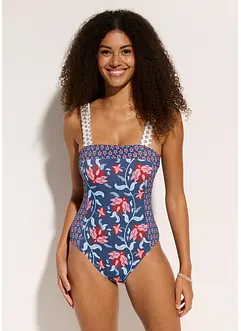 Maillot 1 pièce bandeau avec bretelles larges, bonprix