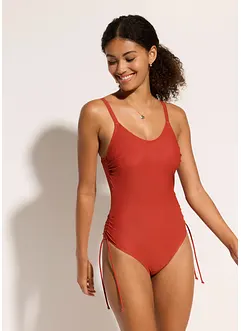 Maillot 1 pièce sculptant avec laçages, bonprix