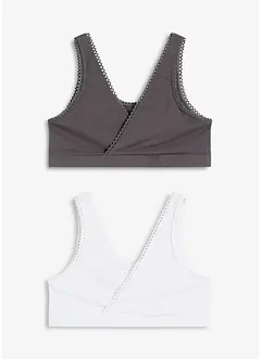 Wende-Bustier mit softer Bio-Baumwolle (2er Pack), bonprix