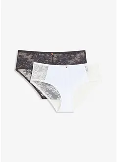 (2er Pack) Panty mit Spitze, bonprix