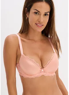 Soutien-gorge push-up avec bonnets satinés, bonprix