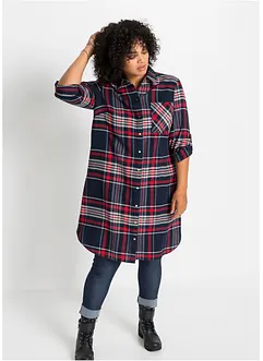 Hemdblusenkleid aus reiner Baumwolle, bonprix
