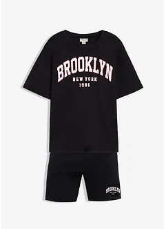 T-shirt et short en coton épais (ens. 2 pces), bonprix
