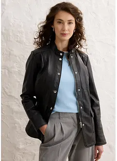Veste en cuir nappa d’agneau, bonprix