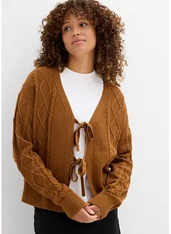 Gilet en maille à nouettes, bonprix