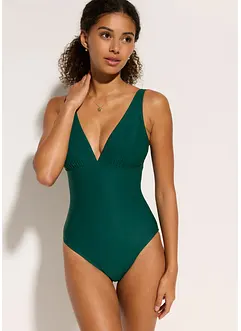 Medium Shape-Badeanzug mit tiefem Ausschnitt, bonprix