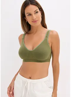 T-Shirt BH ohne Bügel mit Baumwolle (2er Pack), bonprix