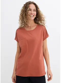 Lockeres Shirt mit Spitze, bonprix
