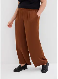 Leichte Palazzo-Hose aus strukturiertem Material, bonprix