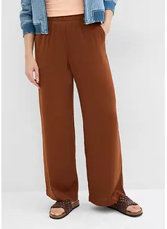 Pantalon palazzo léger et texturé, bonprix