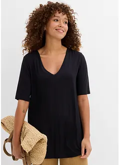 T-shirt long en viscose douce, bonprix