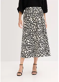 Jupe midi en popeline de coton, bonprix