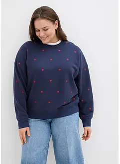 Sweat oversize avec broderies, bonprix
