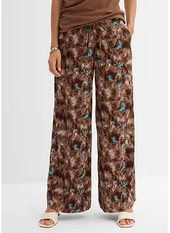 Pantalon taille élastiquée en viscose fluide, bonprix