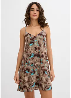 Trägerkleid aus fließender Viskose, bonprix