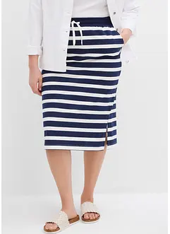 Jupe midi en molleton, bonprix