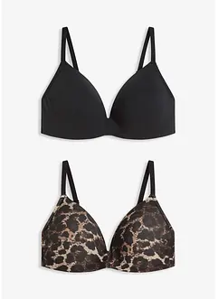 Schalen-BH ohne Bügel mit Baumwolle (2er Pack), bonprix