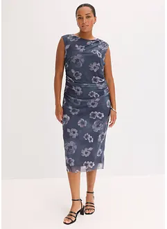 Midikleid aus feinem Mesh, bonprix