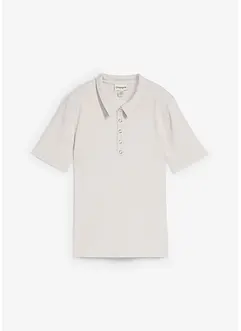 Geripptes Poloshirt aus Viskose-Mix, bonprix