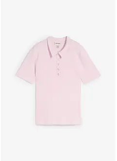 Geripptes Poloshirt aus Viskose-Mix, bonprix