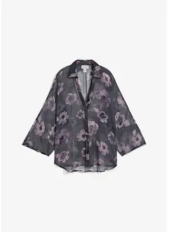Oversize-Bluse aus luftigem Chiffon, bonprix