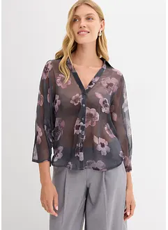 Blouse oversize en crêpe léger, bonprix